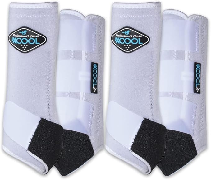 Professional's Choice 2XCOOL Sports Medicine Horse Boots | Protective & Breathable Design for Ultimate Comfort & Durability in Active Horses | Value 4 Pack