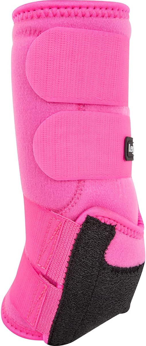 Classic Equine Legacy2 Support Boots, Front (Hot Pink, Large)