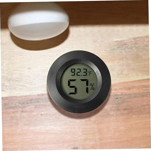 VICASKY 3sets Reptile Tank Accessories Mini Hygrometer Thermometer Digital Humidity Temperature Meter Ideal for Home Office and Travel 7pcs*3