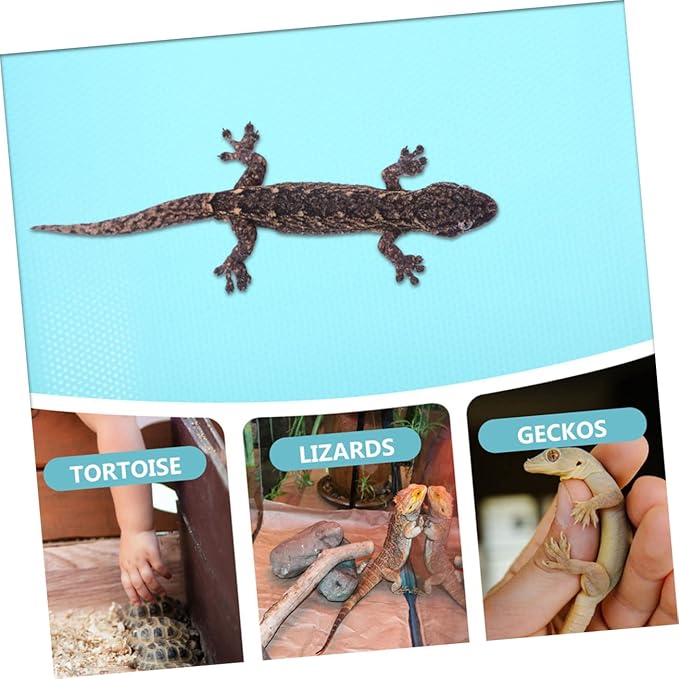 Yardwe Reptile Carpet Bedding Mat for Terrarium Soft Substrate for Leopard Gecko Bearded Dragon and Snakes Leak- Durable and Easy to Clean