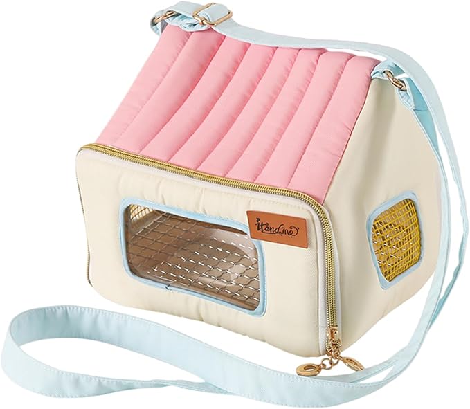 Bird Travel Cage - Warm Breathable Portable Accessories with Stainless Steel Tray | Stuffed Animal Carrier,for Animal Pigeon Offices Outing Travel Vehicle Car Road Trip Daily Indoor Outdoor