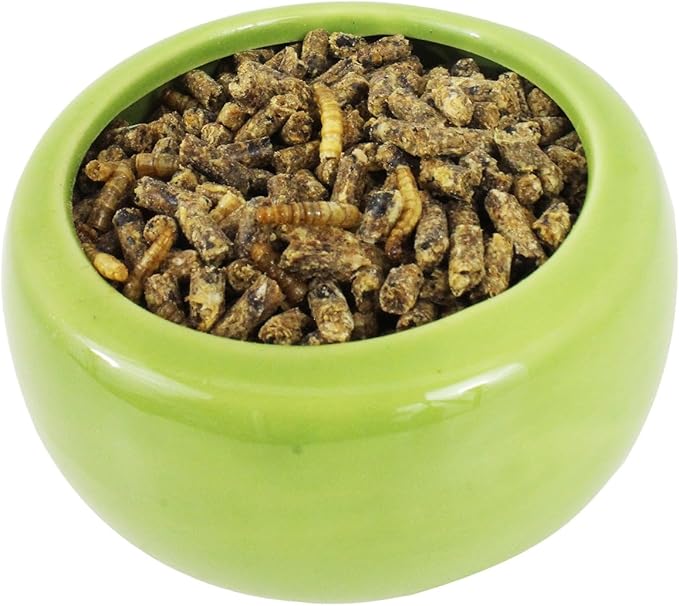 Exotic Nutrition Hedgehog Complete 16 lb - Nutritionally Complete Natural Healthy High Protein Pellets & Dried Mealworms - Food for Pet Hedgehogs