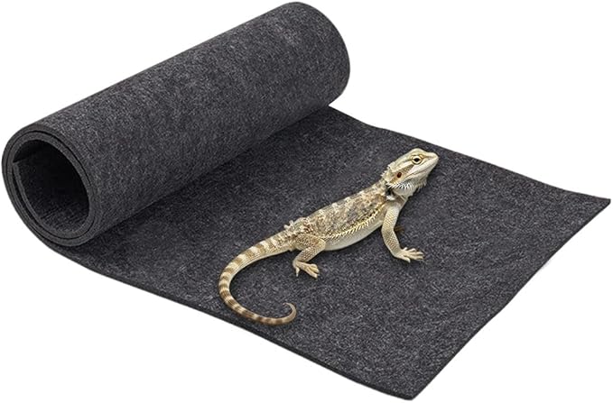 15.75x23.62Inch Reptile Carpet Terrarium Bedding Reptile Substrate Mat Bearded Dragon Tank Accessories for Lizard Tortoise Medium