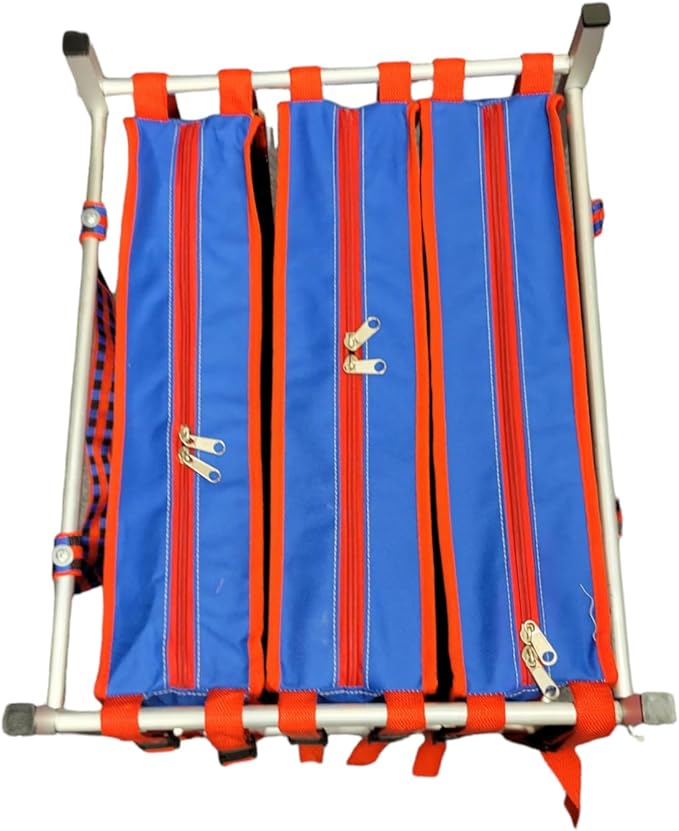 TRANSPORTE MALETA CARGADOR GALPONERAS para GALLOS(Triple) ALUMINIO Rooster Carrier CAGE…