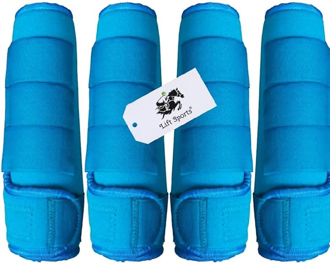 Full Cob Pony Horse Medicine Boots Brushing Boots Leg Wraps Protection Set of 2 and 4 Sports