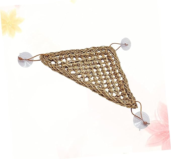 SUPVOX Reptile Sleeper Hammock Comfortable Lizard Bed Swing Mat Suckers Triangle Stable Design