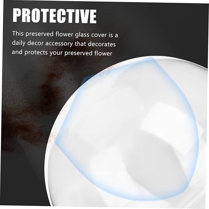 SOLUSTRE 2pcs Flower Protector Ornament Glass Dome Micro Landscape Terrarium Supplies