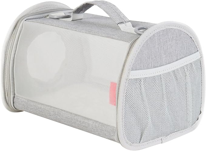 Clear Designed Pet Bag with Widening Handle& Mesh Window Small Pet Universal Travel Camping Bag Package Bag Bird Travel Bag Large Bird Backpack Travel Cockatooes Bag Cage Small, beige