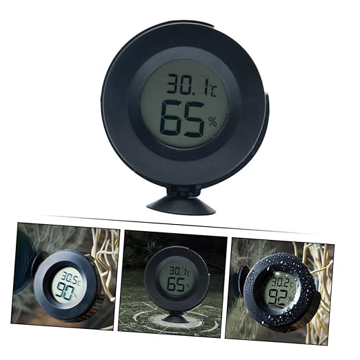 Toddmomy 1pc Digital Hygrometer Thermometer with LCD Display Accurate and Humidity Monitor for Reptile Tanks Vivariums and Brooders Sensors for Reliable Measurement