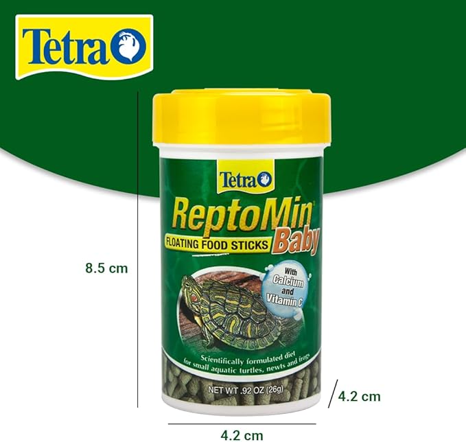 Tetra ReptoMin Baby Floating Food Sticks, 0.92-Oz (26g) (Pack of 2)