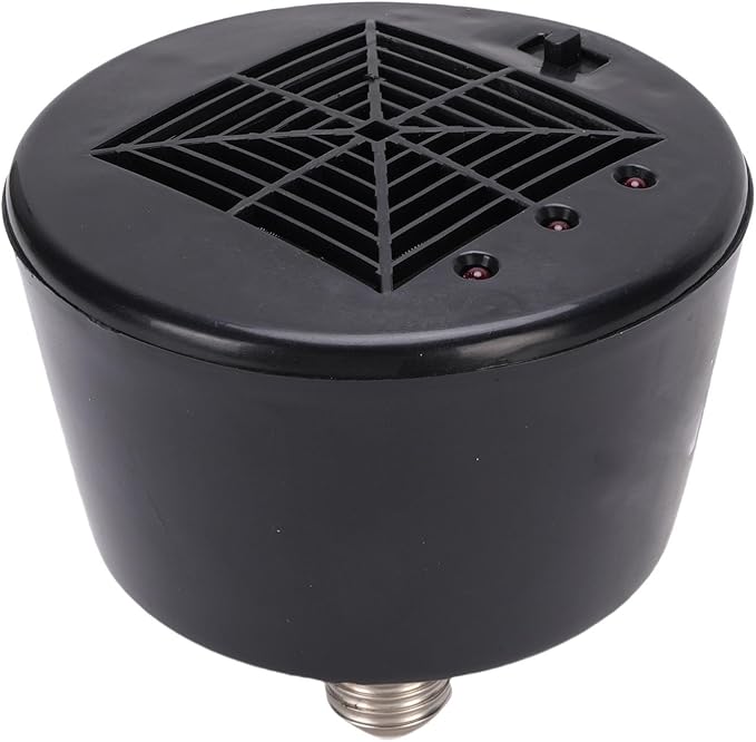 Cuifati Reptile Heating Lamp, Chicken Heating Lamp Easy to Install Energy Saving Versatile Safe for Turtles for Lizards (Black)