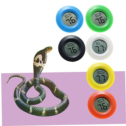 Happyyami Indoor Thermometer Humidity Digital for Home Office Reptile Terrarium Wall Mount