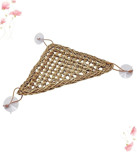 SUPVOX Reptile Sleeper Hammock Comfortable Lizard Bed Swing Mat Suckers Triangle Stable Design