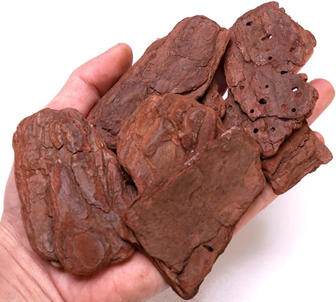 SHINEOFI Reptiles Box Pine Bark Landscaping Decor 500g Natural Wood Chips for Tortoise and Reptile Habitat Terrarium Breeding Box