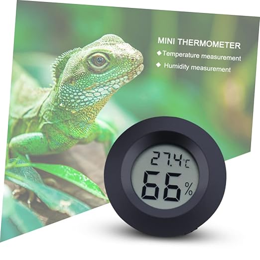 Milisten 8pcs Acrylic Reptile Pet Box Temperature Humidity Lightweight Digital Hygrometer for Home Use