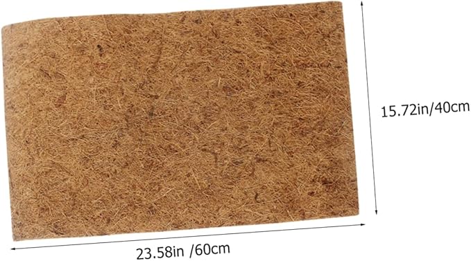 GANAZONO Coconut Fiber Reptile Mat Easy Clean Lizard Cage Pad Insulating Bedding for Bearded Dragon Terrarium