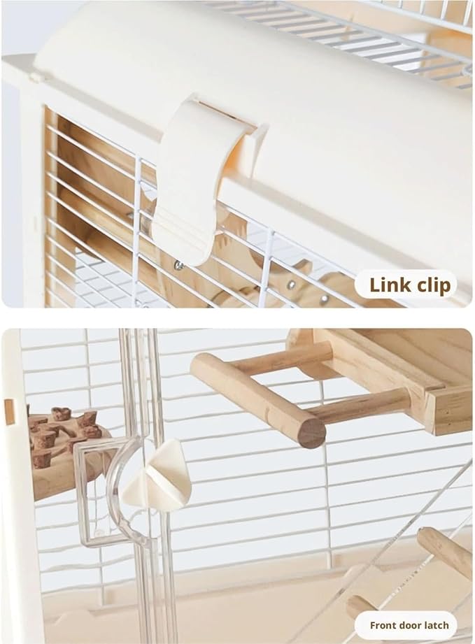 Bird Cage Acrylic Bird Aviary Parrot Cage Flight Birdcag Bird Carrier Travel Carrier Cage Parakeet Cage Cockatiel Cage Easy to Use