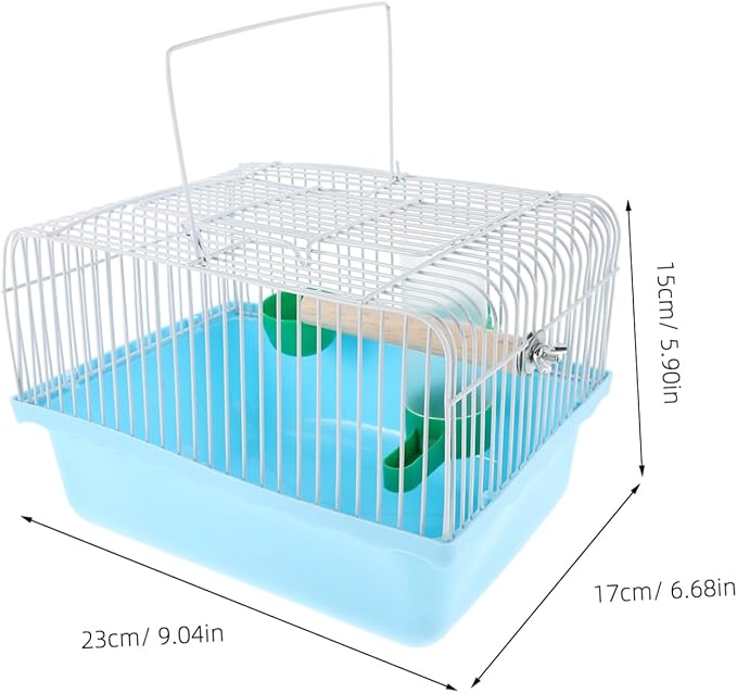 Lightweight Bird Carrier with Integrated Perch and Food Tray for Small Birds for Parakeets Lovebirds and Other Small Animals