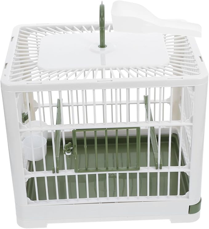 Foldable Bird Travel Carrier Cage for Parakeets and Small Birds Portable Design with Ventilation for Outdoor Activities and Pet Transport Construction for Extended Use