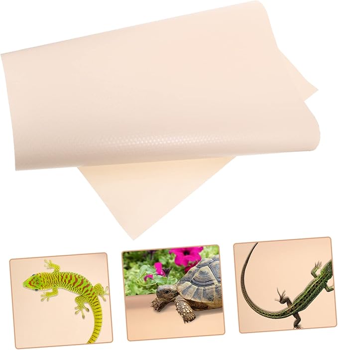 Mikikit Reptile Carpet for Bearded Dragons Lizards Snakes and Tortoises Soft Sturdy Substrate Bedding for Terrariums for Reptile Tanks and Accessories