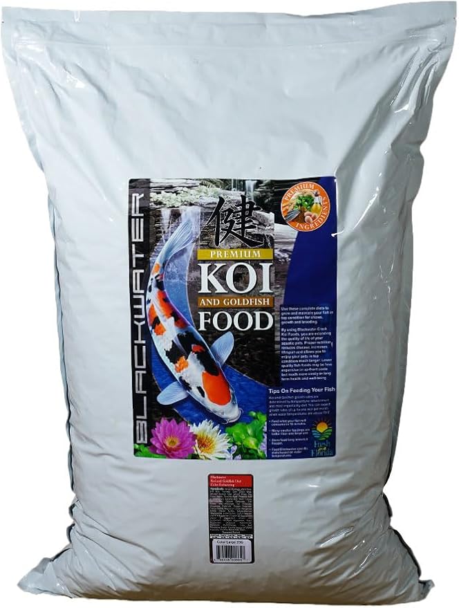 Blackwater Premium Koi and Goldfish Foods Color Enhancing Diet 20 lb. (Large Pellets - 7.9mm)