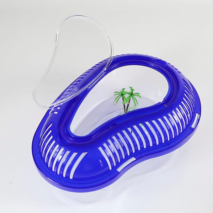 OMEM Portable Reptile House Terrarium Habitat Clear and Breathable (Large)