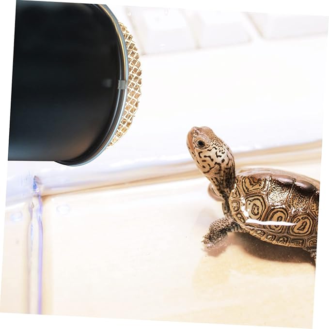 Alasum 5.5 Inch Reptile Heat Lamp Cover Scald Insulation Lampshade for Reptile Box Compatible Lighting Systems