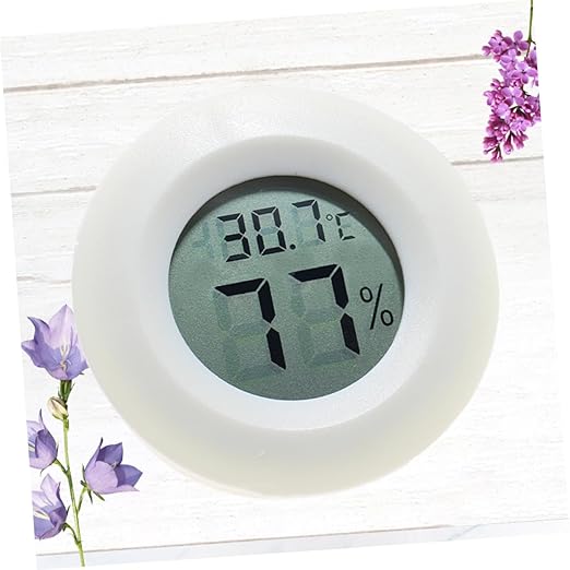 BESPORTBLE Digital Thermometer Hygrometer for Bedroom Reptile Tank Indoor Humidity Celsius Temperature Reptile Terrarium Monitor