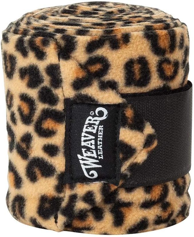 Weaver Leather Patterned Polo Leg Wraps Leopard