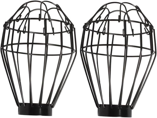 Mobestech 2pcs Reptile Habitat Lighting Shade Ceramic Lampshade Scald Protection Lizard Tank Accessory
