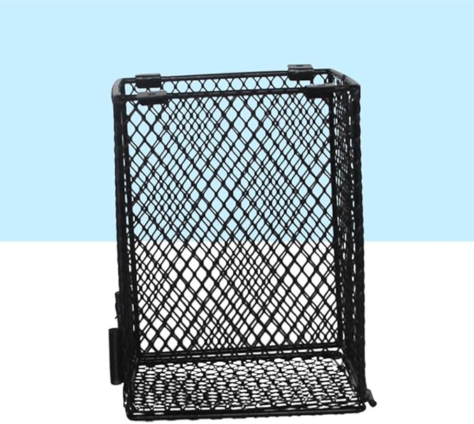 Happyyami Sturdy Iron Reptile Heater Guard Daylight Lampshade for Tortoise Habitat