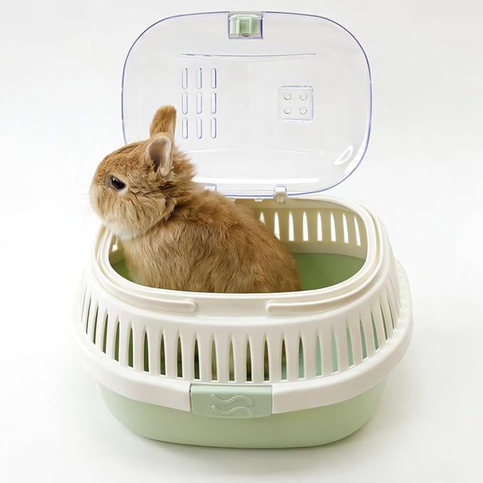 Hamster Carrier Guinea Pig Carrier 13 X 11 X 8 in Portable Hamster Travel Cage with Ventilation Holes Outdoor Small Pet Carrier for Rat Gerbil Rabbit Hedgehog Squirrel Mouse Bunny