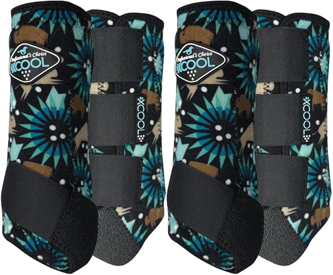 Professional's Choice 2XCOOL Sports Medicine Horse Boots | Protective & Breathable Design for Ultimate Comfort & Durability in Active Horses | Value 4 Pack