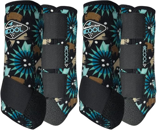 Professional's Choice 2XCOOL Sports Medicine Horse Boots | Protective & Breathable Design for Ultimate Comfort & Durability in Active Horses | Value 4 Pack