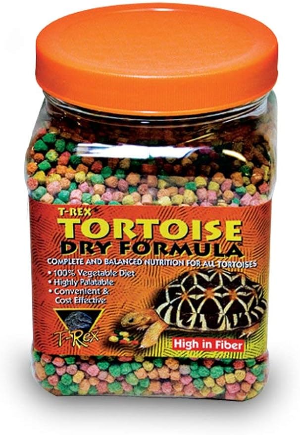 T-Rex Tortoise Food Dry Formula – Dry Diet for Tortoises with Added Vitamins & Minerals, Easy-to-Moisten Reptile Food, 40 lb
