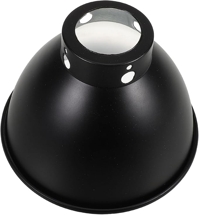 SUPVOX Reflective Light Shade for Terrariums Metal Heat Lamp Cap Sturdy Construction Multibulb Compatibility Easy Assembly for Reptile Habitat Lighting