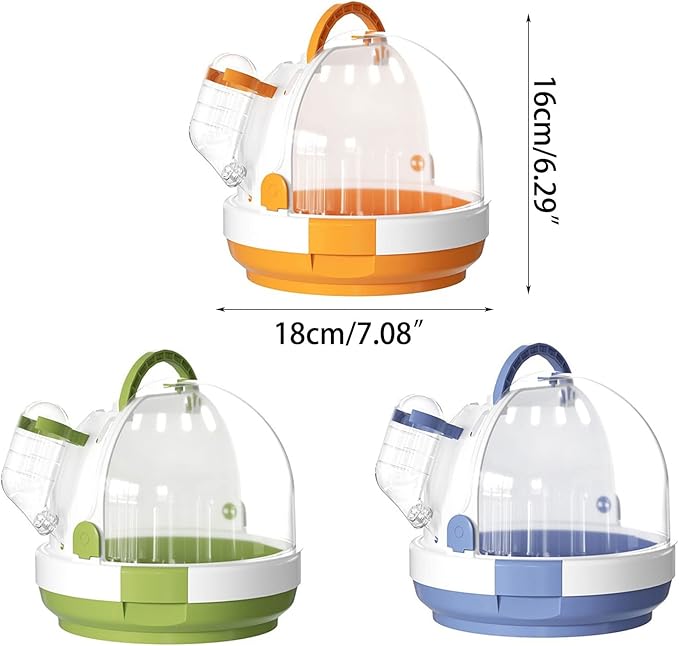 Bird Carrier Portable Clear Bird Parrots Transport Cage Window Collapsible Carrier Bag Breathable Bird Carrier Travel Bag