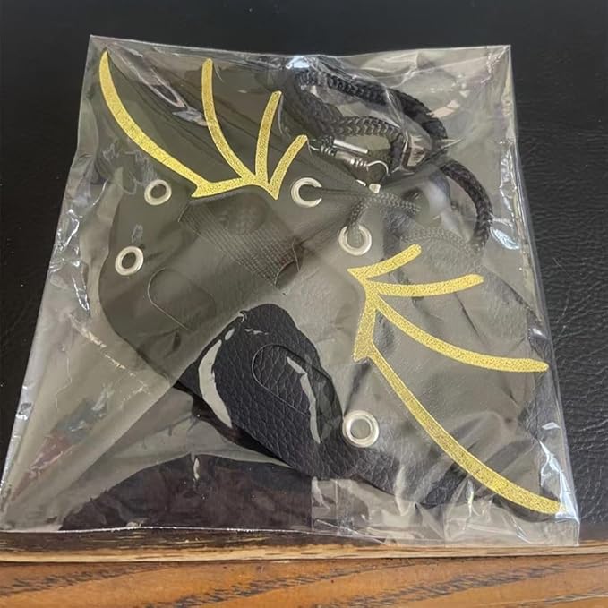 Bearded Dragon Lizard Leash Harness 3 Size Set Leather Dinosaur Wing for Bearded Dragon Lizard Reptiles Gold Gift for Christmas Halloween Costume
