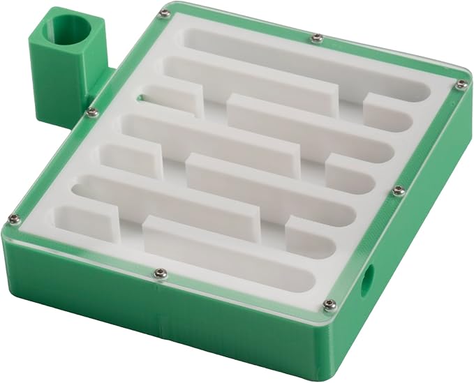 Professional Ant Farm Maze, Green and White Acrylic Formicarium with Water Feeder, 7-Channel Design, 10mm/15mm/20mm Connectors