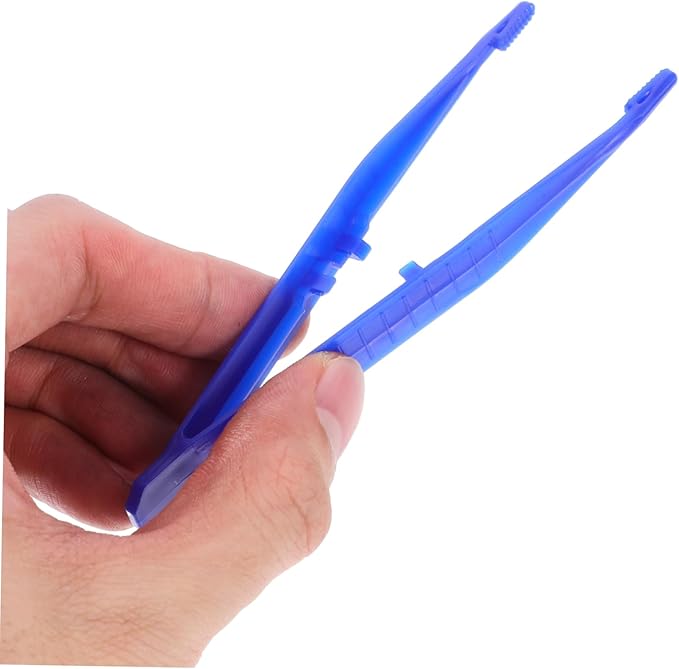 Yardwe 6pcs Reptile Special Tweezers Scorpion Lizard Feeding Tool Plastic Tweezers Fine Grip for Animal Feeding