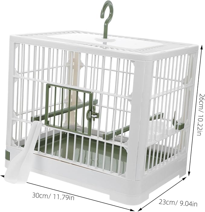 Foldable Portable Bird Travel Cage with Stand for Parakeets and Small Birds Cockatiel Carrier Box Easy to Clean Compact Parrot Villa Cage for Outdoor Use