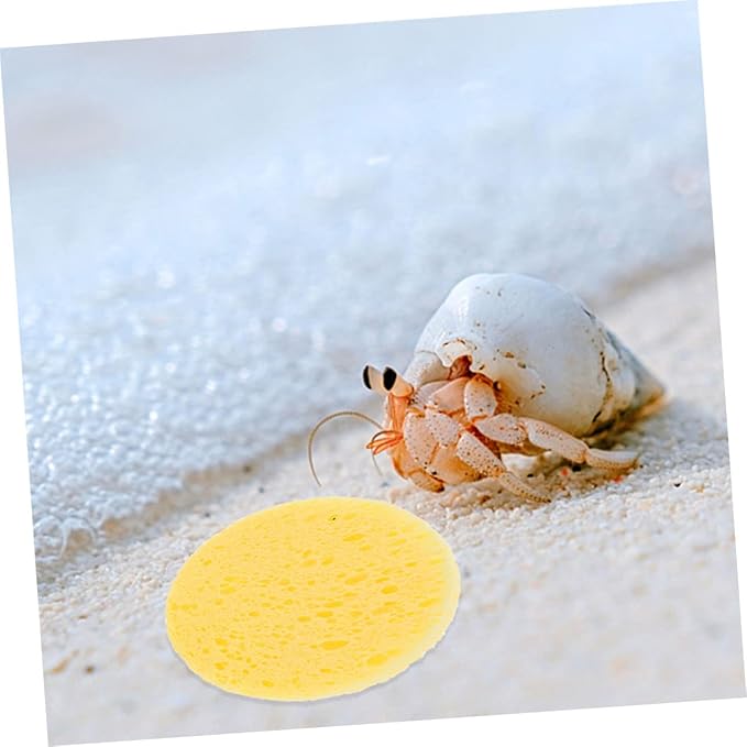 Mipcase 50pcs Crab Humidity Sponges Pet Crab Sponges Aquarium Supplies for Bathing Dish Cleaning