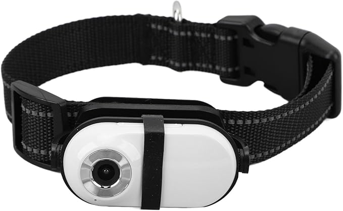 Cat Camera Collar, HD 1080P Dog Collar Camera with Memory Card, 130° Wide Angle, Built in MIC, Mini Body Camera Action Camera for Dogs Cats Gifts Indoor & Outdoor (64GB)