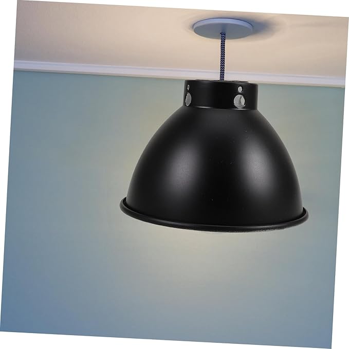 Reptile Dome Lamp Reflector Metal Heating Lamp Shade for Terrarium Efficient Heat Focus Durable Construction Easy Installation Bulb Compatibility