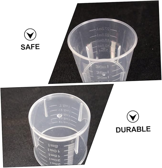 100 Pcs Reptile Food Cups Cups for Crawling Pets Practical Measuring Dishes (plastic Easy to Clean)