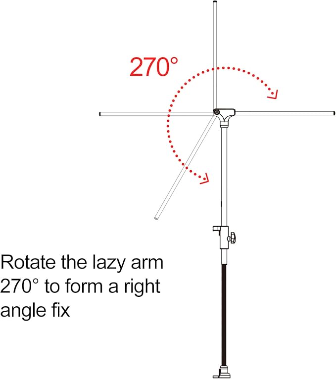 REPTI ZOO Reptile Dual Lamp Stand Lamp Hanger Holder Adjustable Metal Lamp Support for Reptile Glass Terrarium Heating Light