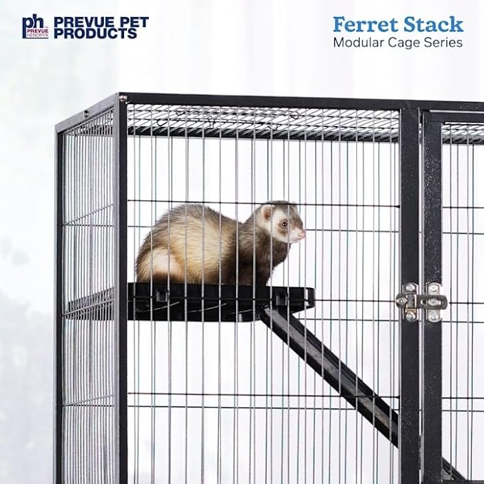 Prevue Pet Products Ferret Stacking Cage Add-On Unit, Fits Prevue Ferret Stack Cages