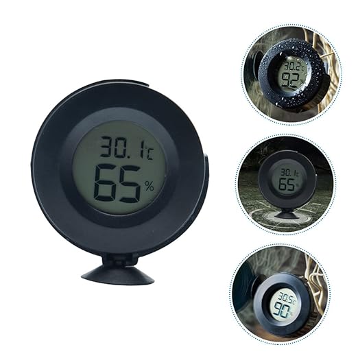 Toddmomy 1pc Digital Hygrometer Thermometer with LCD Display Accurate and Humidity Monitor for Reptile Tanks Vivariums and Brooders Sensors for Reliable Measurement