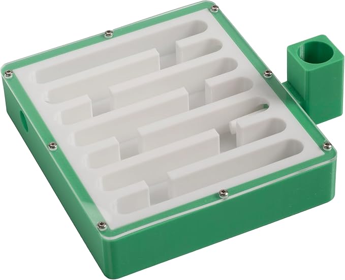Professional Ant Farm Maze, Green and White Acrylic Formicarium with Water Feeder, 7-Channel Design, 10mm/15mm/20mm Connectors