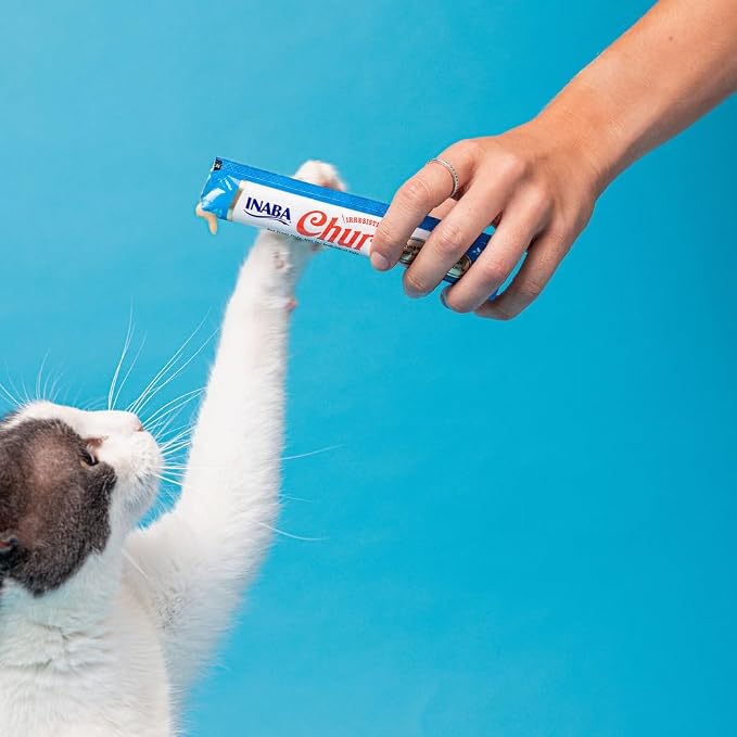 INABA Churu Cat Treats, Lickable, Squeezable Creamy Purée Cat Treat with Green Tea Extract & Taurine, 0.5 Ounces Each Tube, 50 Tubes, Chicken Variety - Image 10